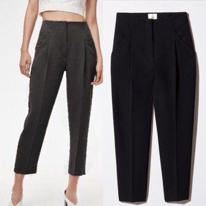 Aritzia Wilfred Black Chambray Trouser Pants - 6